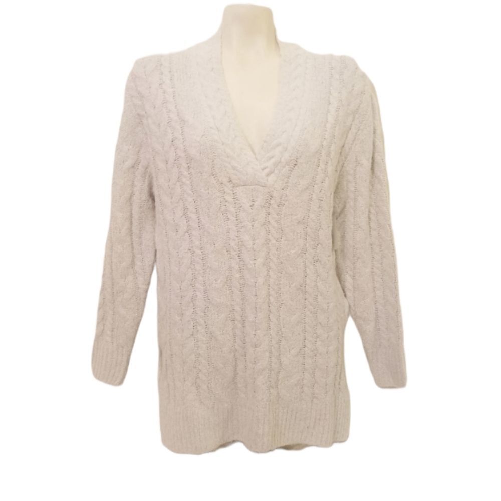 cloth. Grey Cable Knit Sweater Size XS